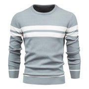 Klassischer Streifenpullover mit Elegantem Rundhalsausschnitt
