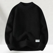 Klassischer Strickpullover mit Crew-Hals