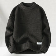 Klassischer Strickpullover mit Crew-Hals