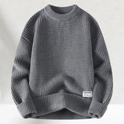 Klassischer Strickpullover mit Crew-Hals
