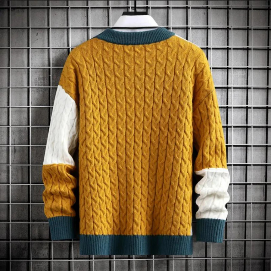 Klassischer Strickpullover mit Elegantem Rundhalsausschnitt