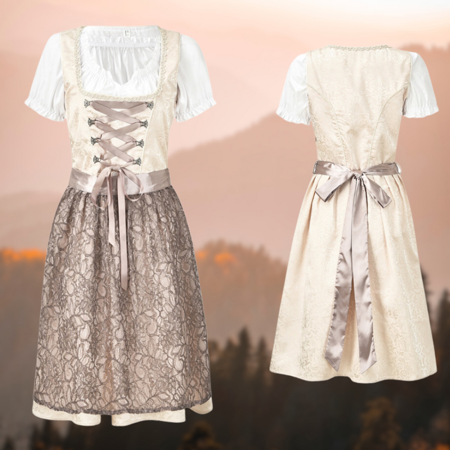 Heidi-Mode | Einzigartiges Dirndl für Damen mit Schürze und Bluse