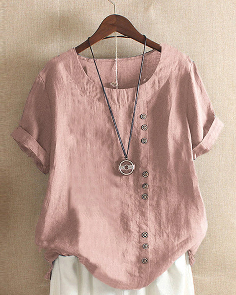 Kurzarm Bluse Damen | Casual & Leicht