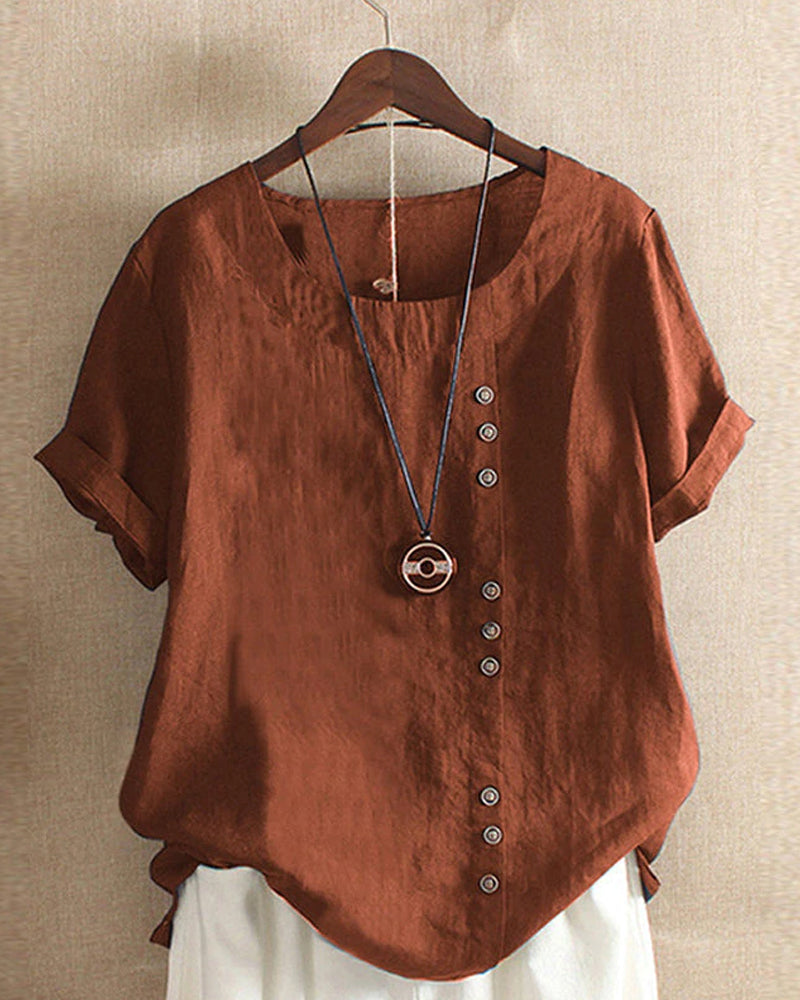 Kurzarm Bluse Damen | Casual & Leicht