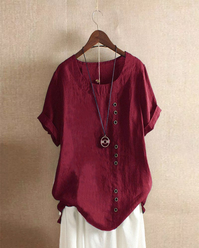 Kurzarm Bluse Damen | Casual & Leicht