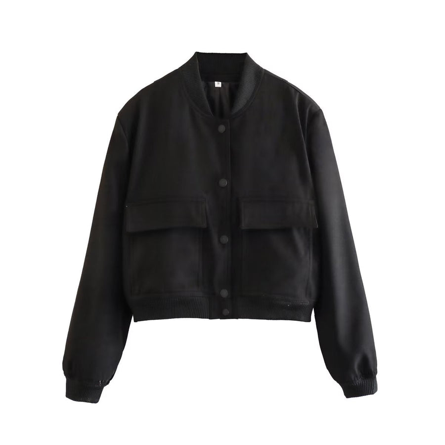 Kurzjacke Damen | Cropped Look & Praktische Taschen