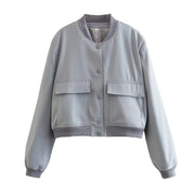 Kurzjacke Damen | Cropped Look & Praktische Taschen