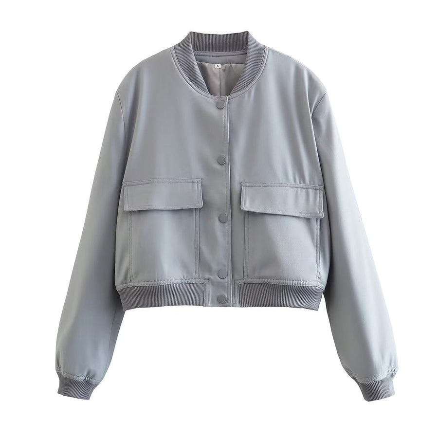 Kurzjacke Damen | Cropped Look & Praktische Taschen