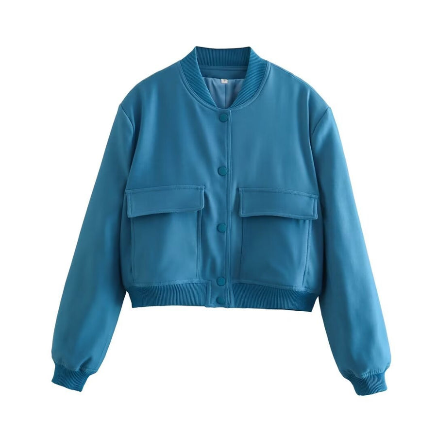 Kurzjacke Damen | Cropped Look & Praktische Taschen