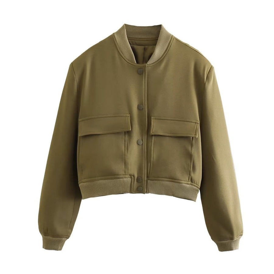 Kurzjacke Damen | Cropped Look & Praktische Taschen