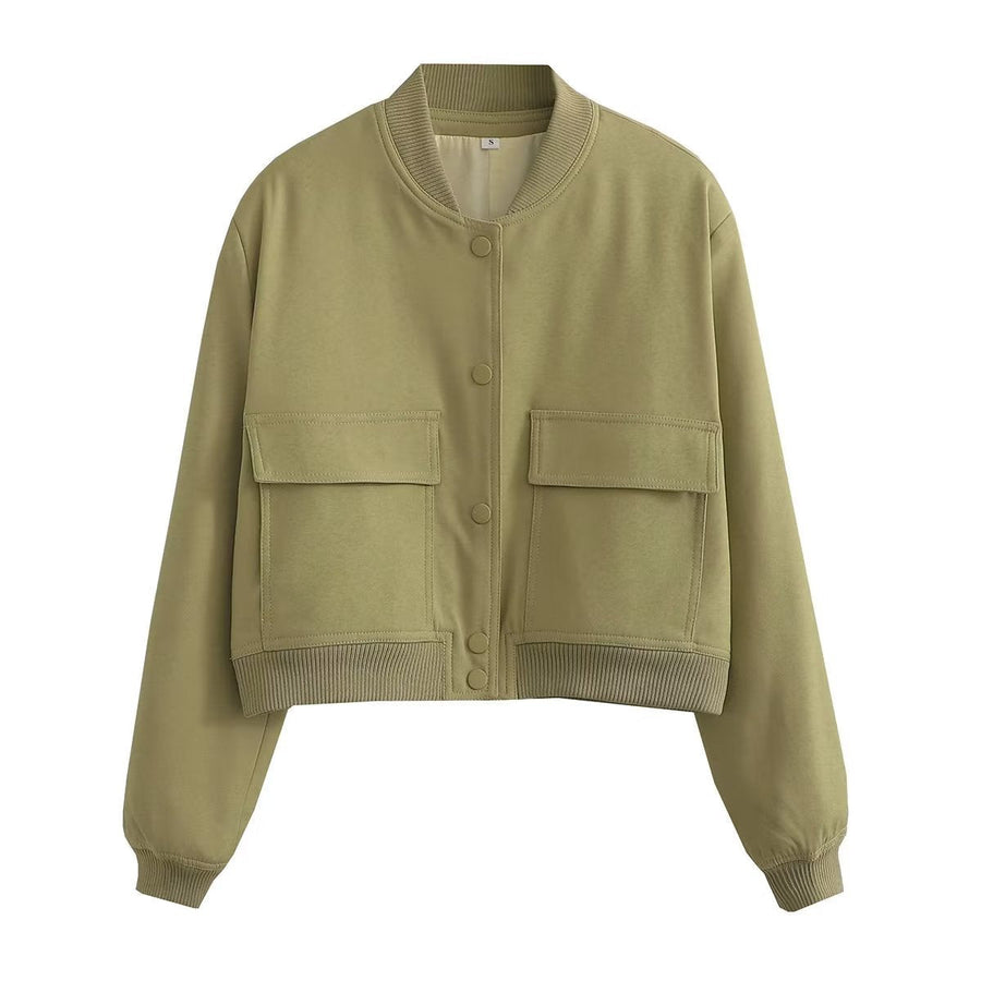 Kurzjacke Damen | Cropped Look & Praktische Taschen