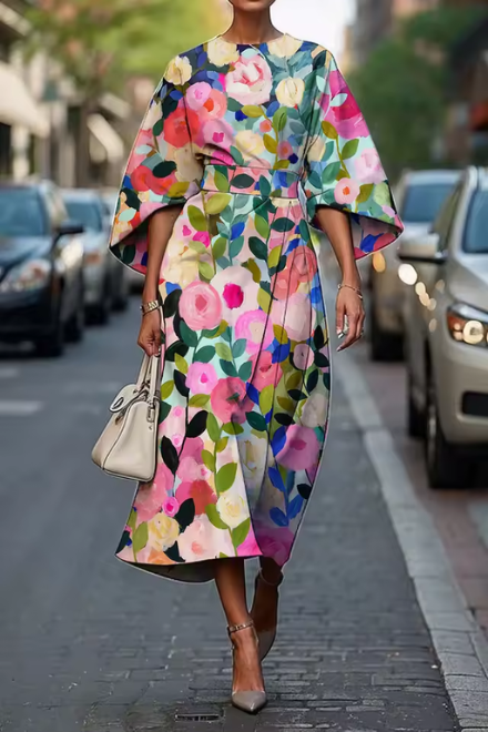 Livia | Schickes Blumen Kleid Sommer Damen