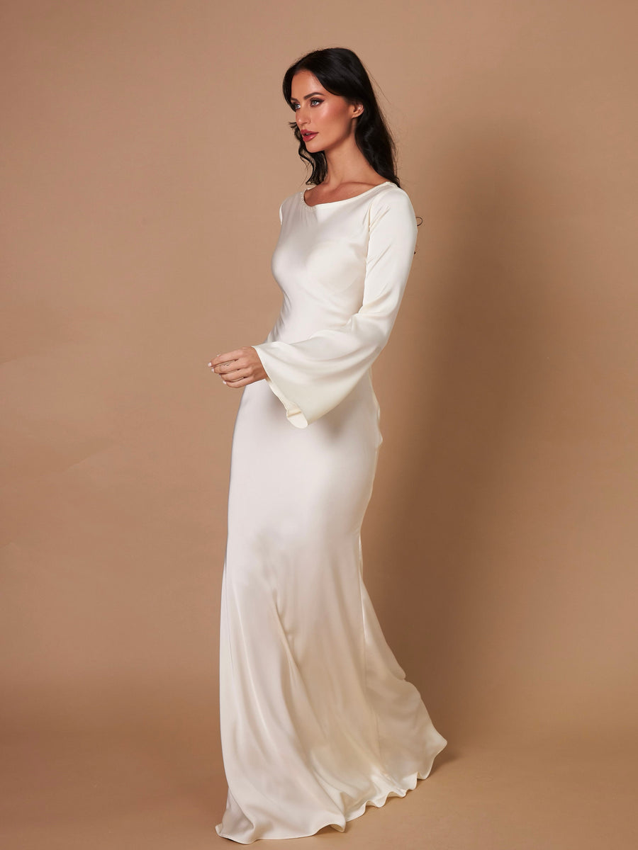 Langärmliges Maxikleid – Eleganz für jeden Anlass