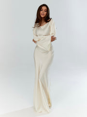 Langärmliges Maxikleid – Eleganz für jeden Anlass
