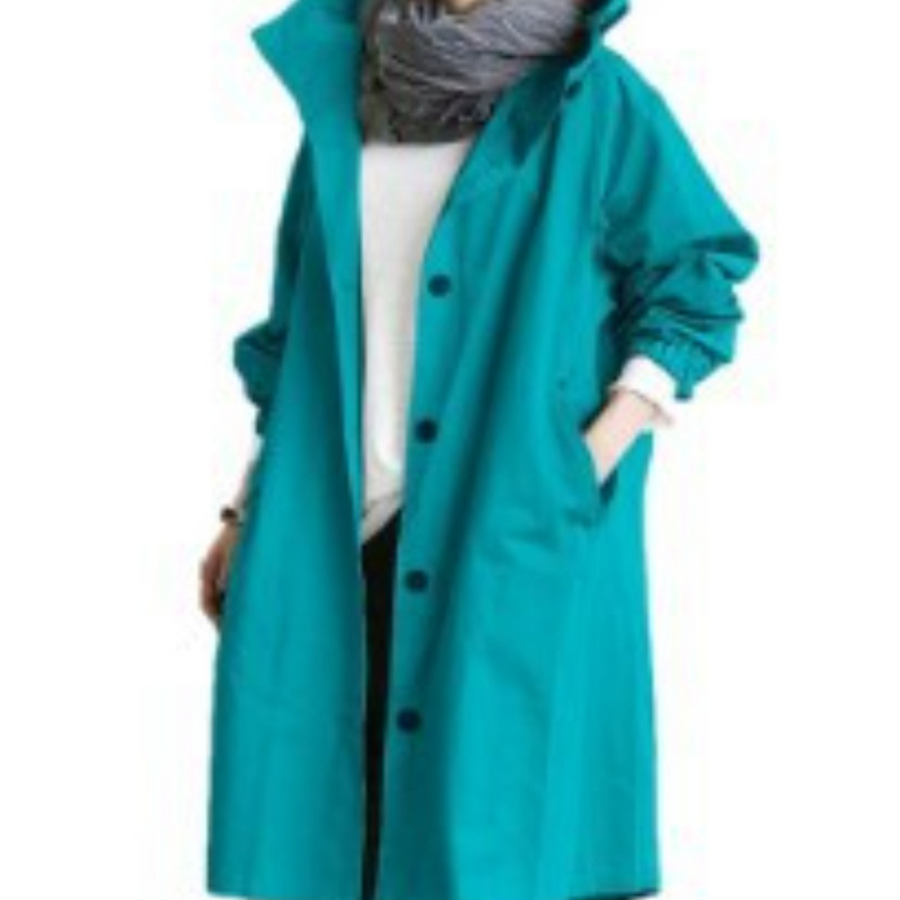 CELINE | Langer Trenchcoat mit Kapuze – Stilvoll & Funktional