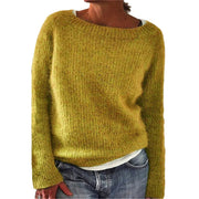 Lässiger Strickpullover mit Bootsausschnitt