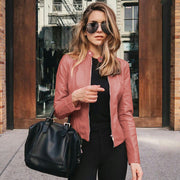 Figurbetonte Lederjacke Für Damen | Winter