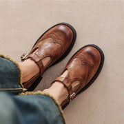 Lederschuhe Damen | Eleganter Riemen & Bequemer Halt