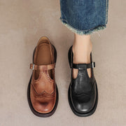 Lederschuhe Damen | Eleganter Riemen & Bequemer Halt