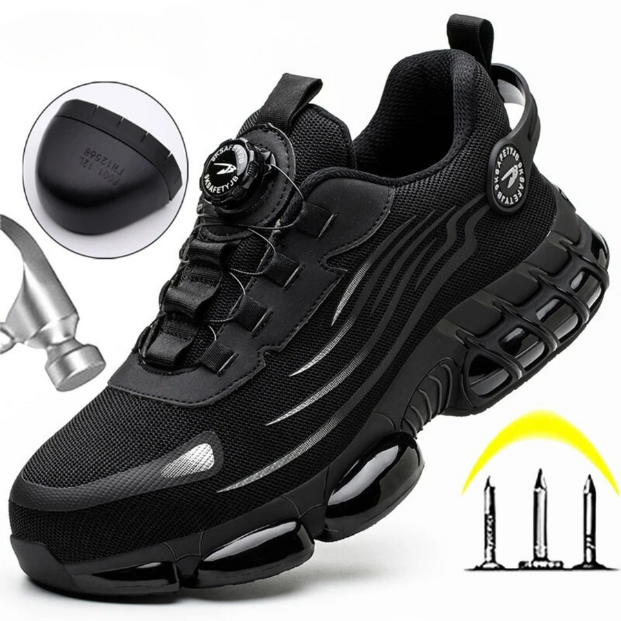 Scarpe antinfortunistiche S1P leggere | Scarpe da lavoro uomo sportive, traspiranti