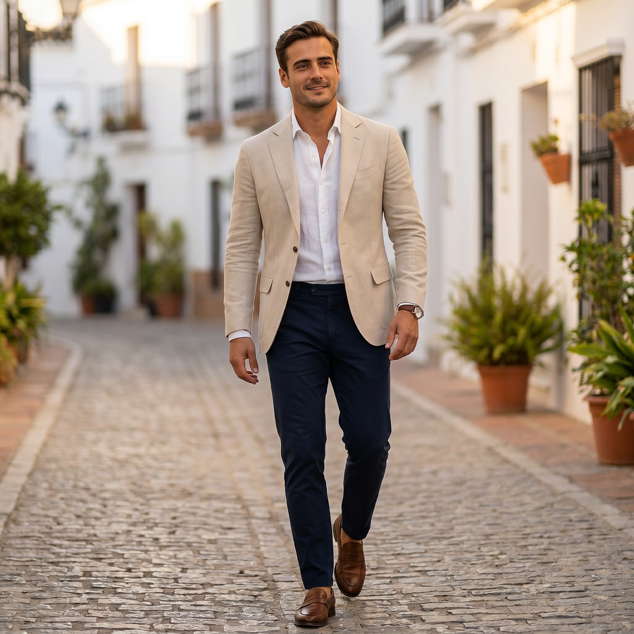 Leichter Herrenblazer Manuel | Schmaler Frühlingsblazer