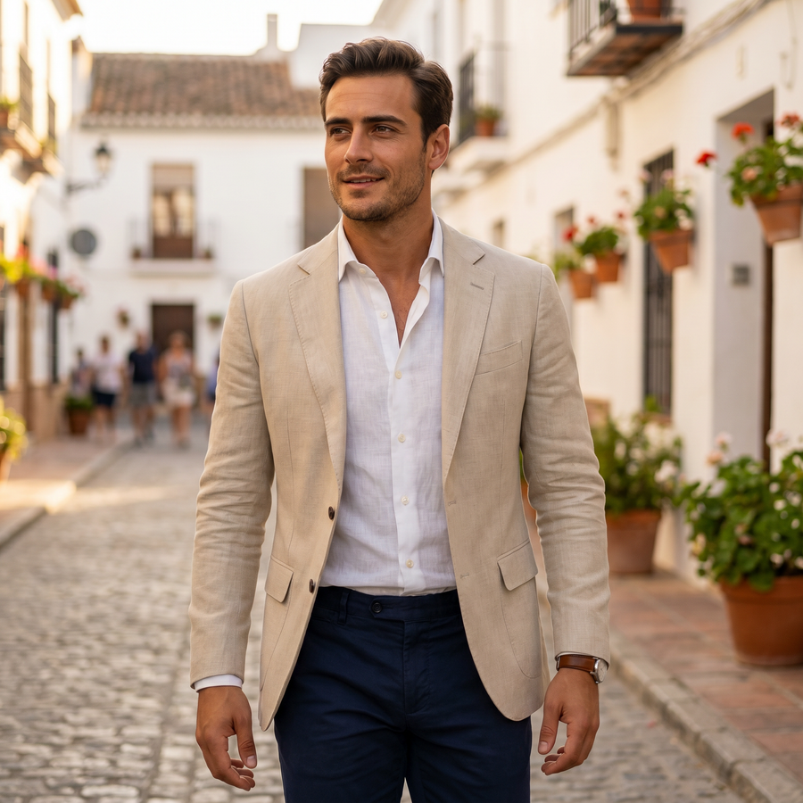 Leichter Herrenblazer Manuel | Schmaler Frühlingsblazer
