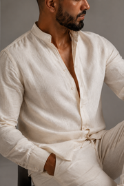 Set loungewear in lino da uomo | Abbigliamento casual traspirante