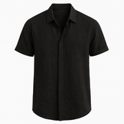 Camicia da uomo in lino classica manica lunga estiva