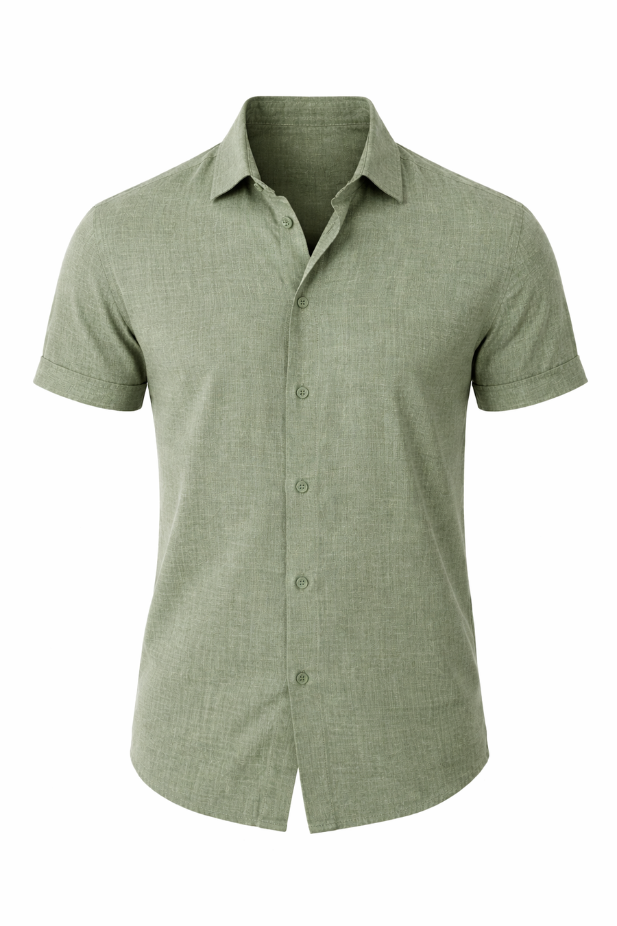 Camicia da uomo in lino classica manica lunga estiva