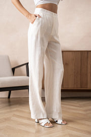 Sommerhose Damen | High-Waist Wide-Leg & Eleganter Gerader Schnitt