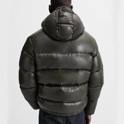 Leon | Bequeme Pufferjacke für Männer Schwarz Winter