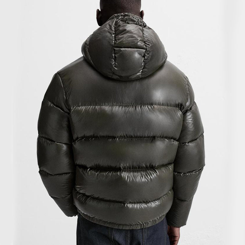 Leon | Bequeme Pufferjacke für Männer Schwarz Winter