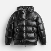 Leon | Bequeme Pufferjacke für Männer Schwarz Winter