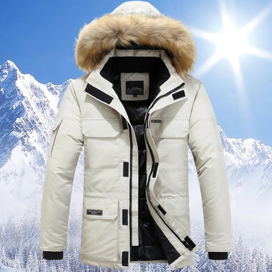 Leon | Warme Winterjacke für Herren Fleecegefüttert