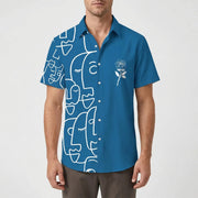 Leoprino | Camicia da uomo a maniche corte con motivo leopardato