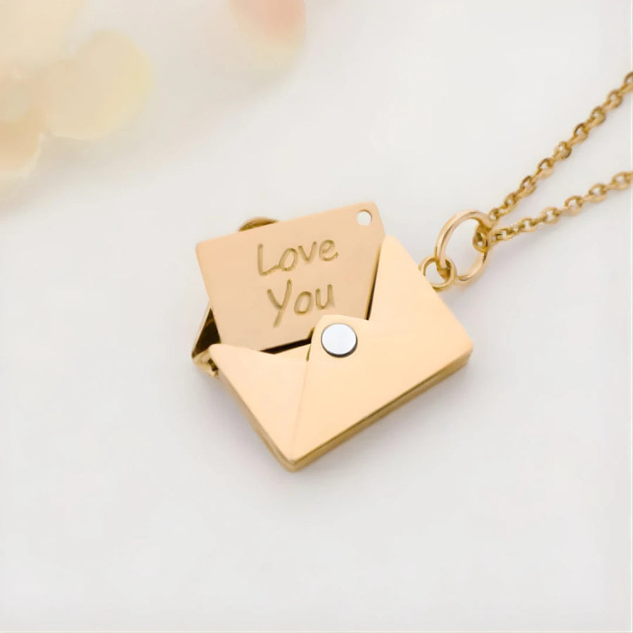 Collana lettera d'amore | Collana da donna con messaggio nascosto