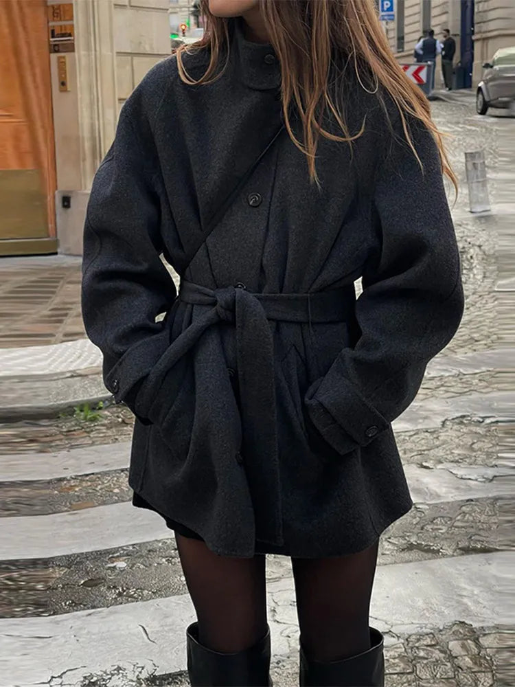 Ashley Stehkragen Kurzmantel