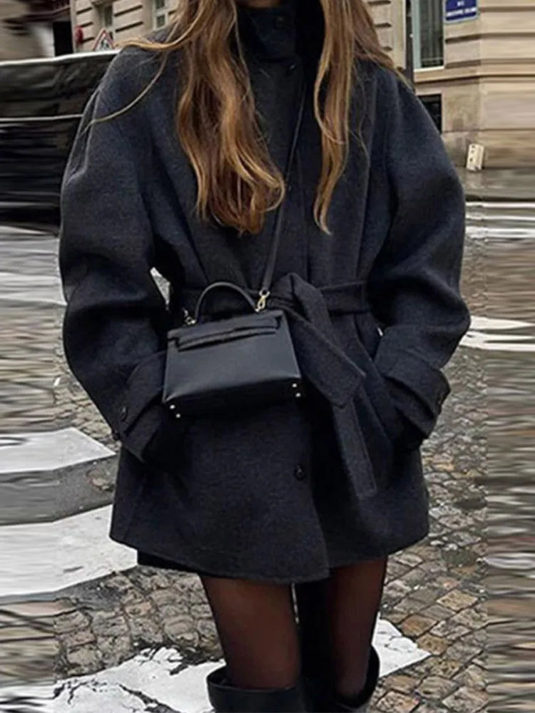 Ashley Stehkragen Kurzmantel