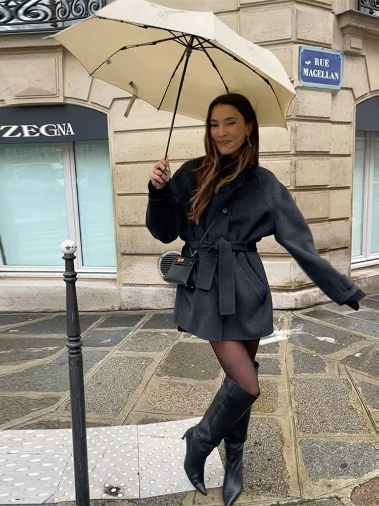 Ashley Stehkragen Kurzmantel