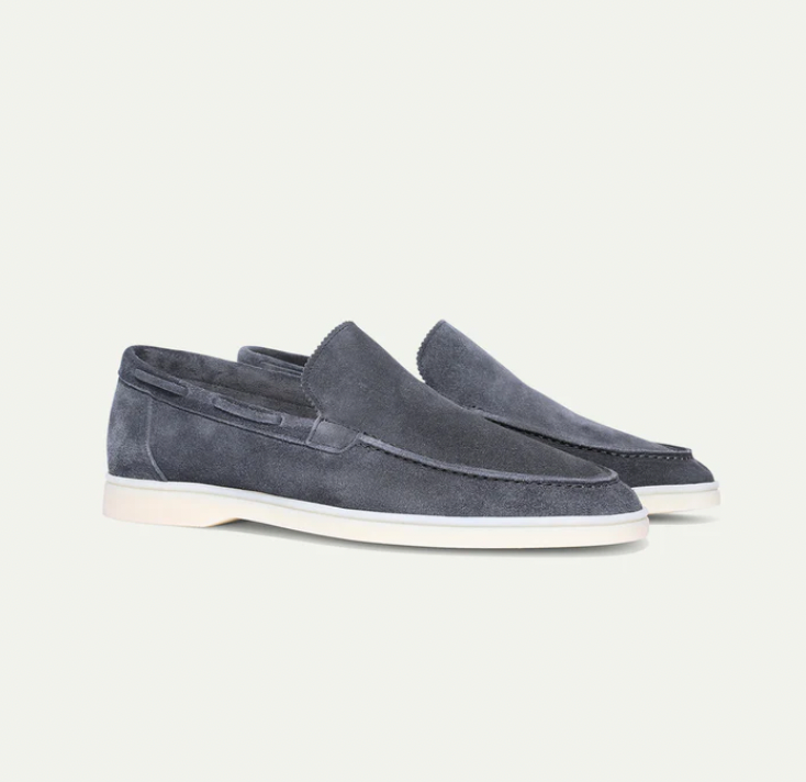 Loafer Herren | Cleaner Wildleder-Slipper mit leichter Plateausohle
