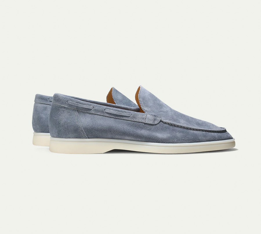 Loafer Herren | Cleaner Wildleder-Slipper mit leichter Plateausohle
