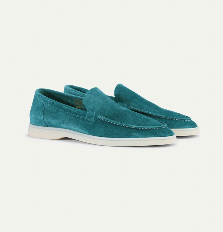 Loafer Herren | Cleaner Wildleder-Slipper mit leichter Plateausohle