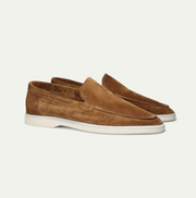 Loafer Herren | Cleaner Wildleder-Slipper mit leichter Plateausohle