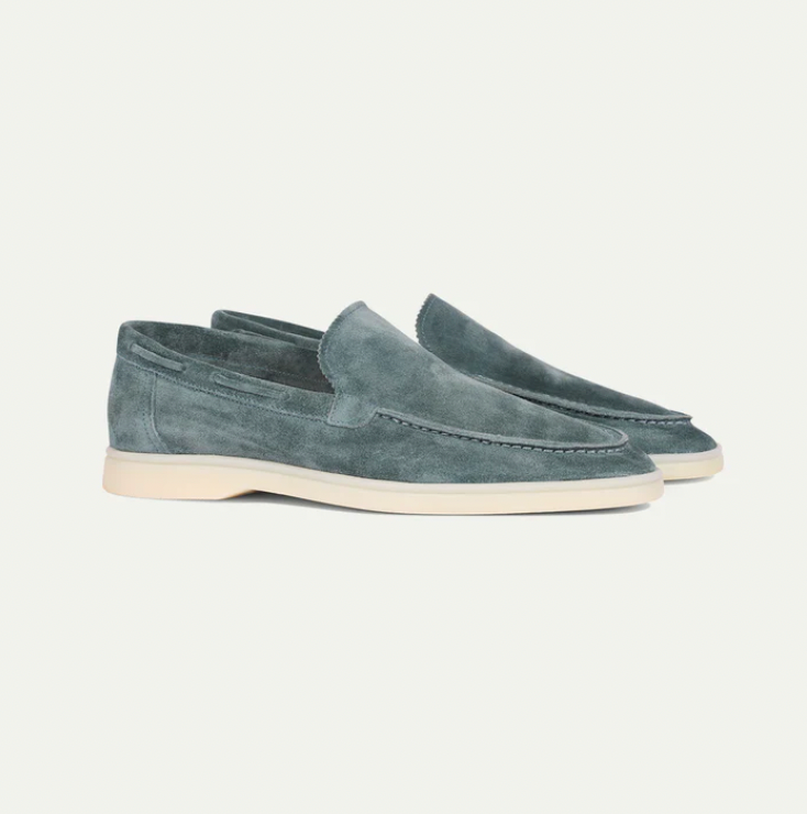 Loafer Herren | Cleaner Wildleder-Slipper mit leichter Plateausohle