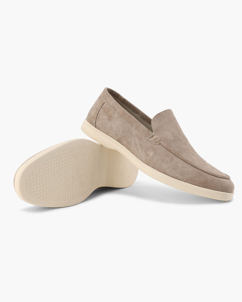 Dominic | Lässig 3-teiliges Passendes Set mit Half Zip-Pullover, Loafern & Runde Sonnenbrille