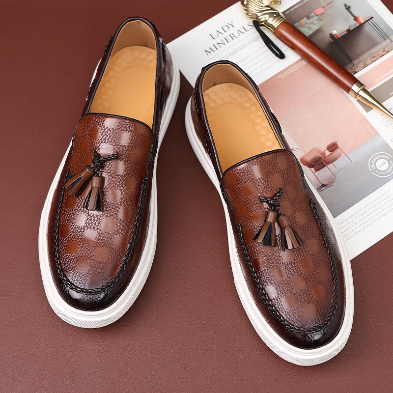 Loafers Herren | Eleganter Quasten-Loafer mit Streetwear-Sohle