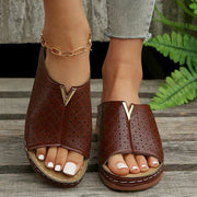 Heidi - Orthopädische flache Riemchensandalen