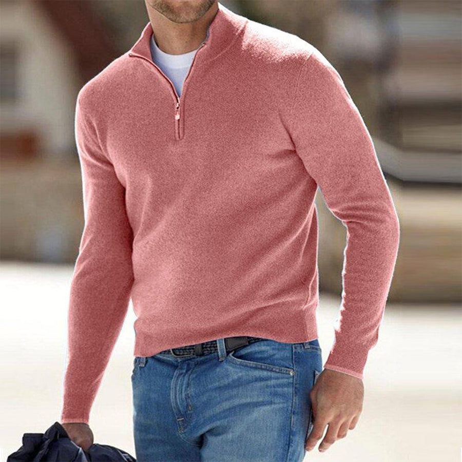 Pullover Herren Weste | Reißverschluss Freizeitmode