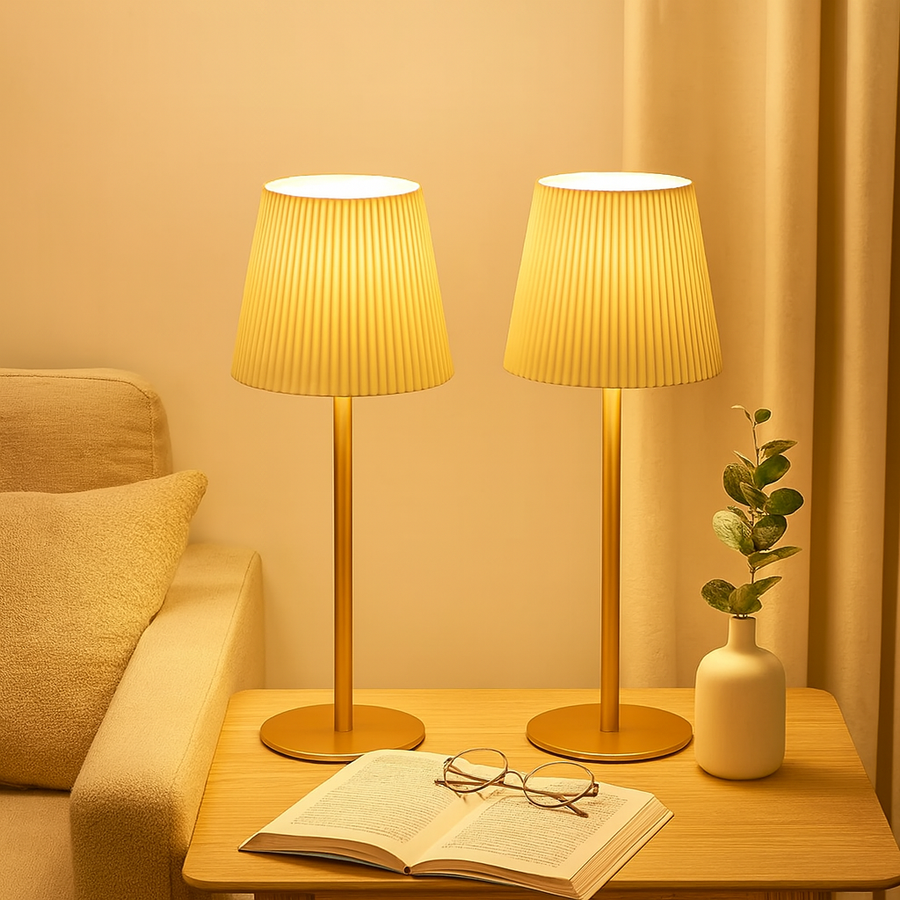 Lumora | Wiederaufladbare LED-Schreibtisch- und Nachttischlampe