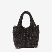 Glitzernde Strass Abendtasche Damen – Mini Clutch mit Schulterkette